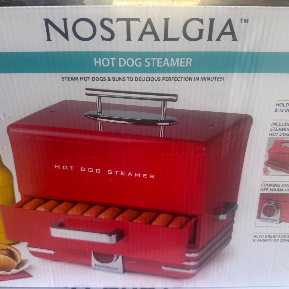 Nostalgia Red Hot Dog Cooker